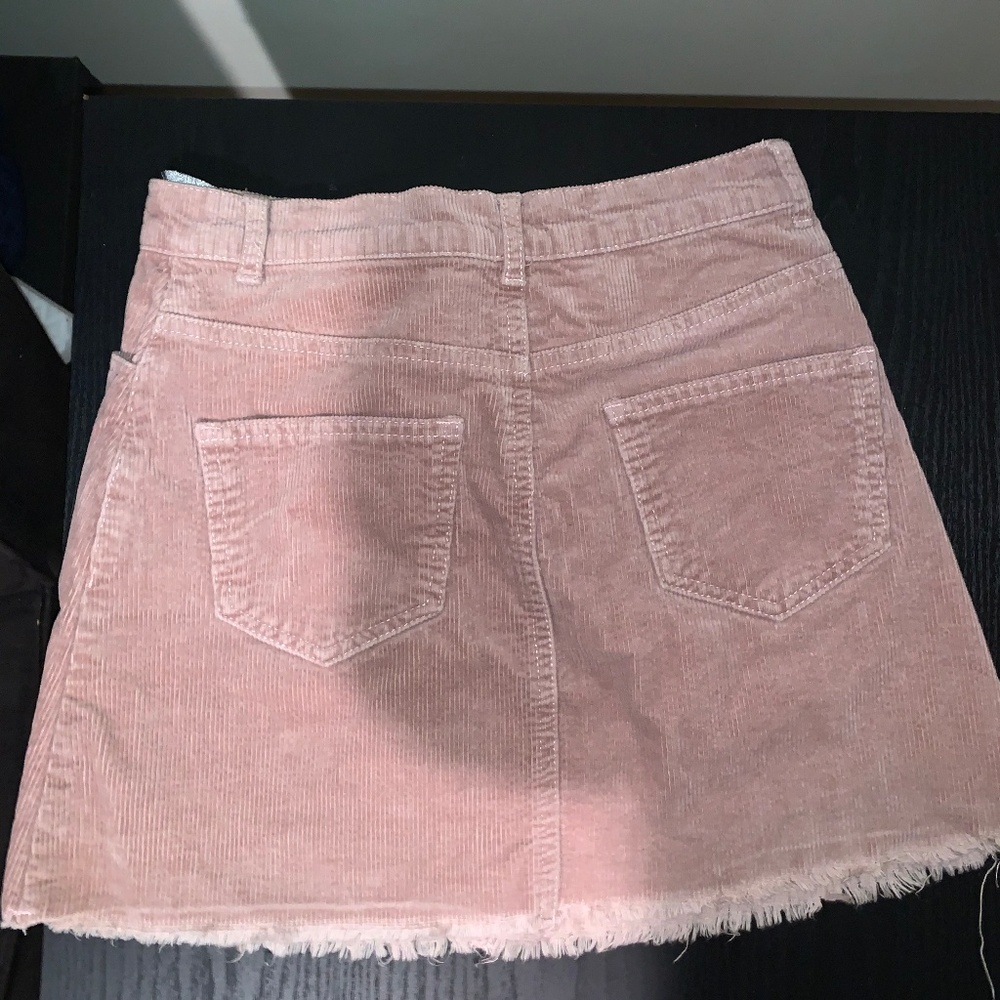 Pink Denim Mini Skirt - Picture 2 of 2